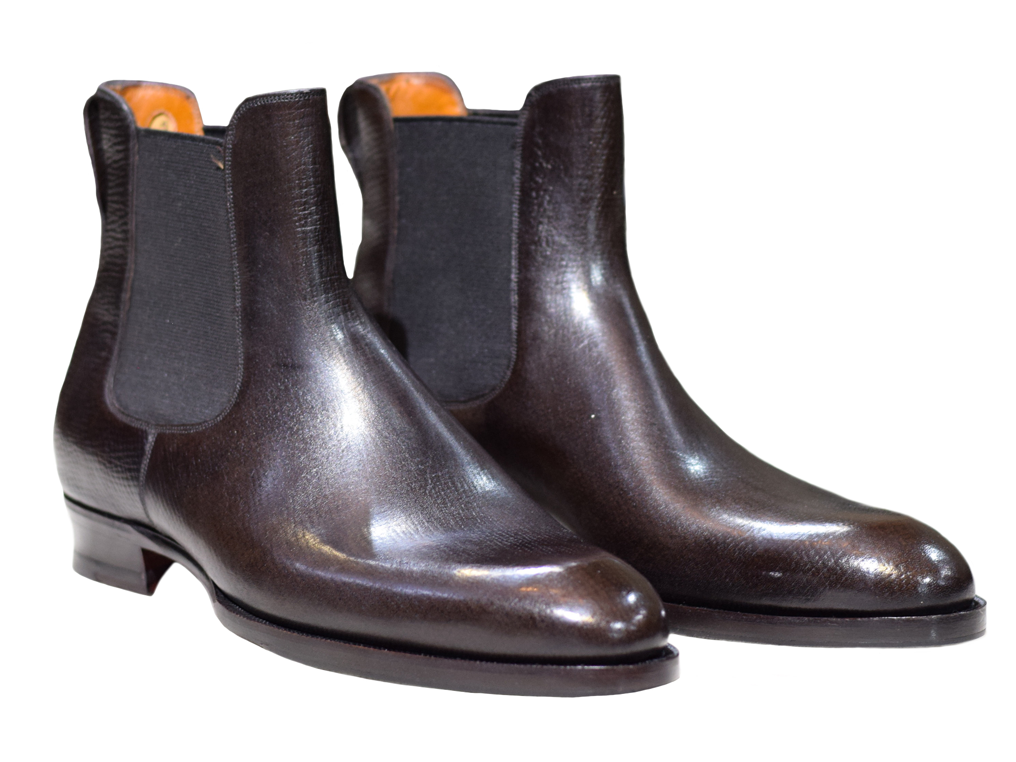 MTO Chelsea boots - Hatchgrain leather