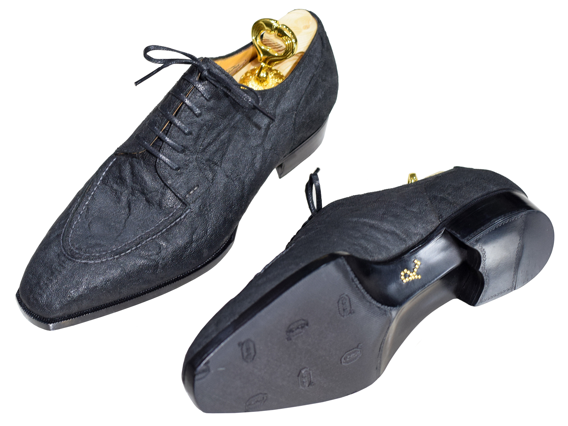 MTO Premium Derby Split toe shoes - Elephant leather -