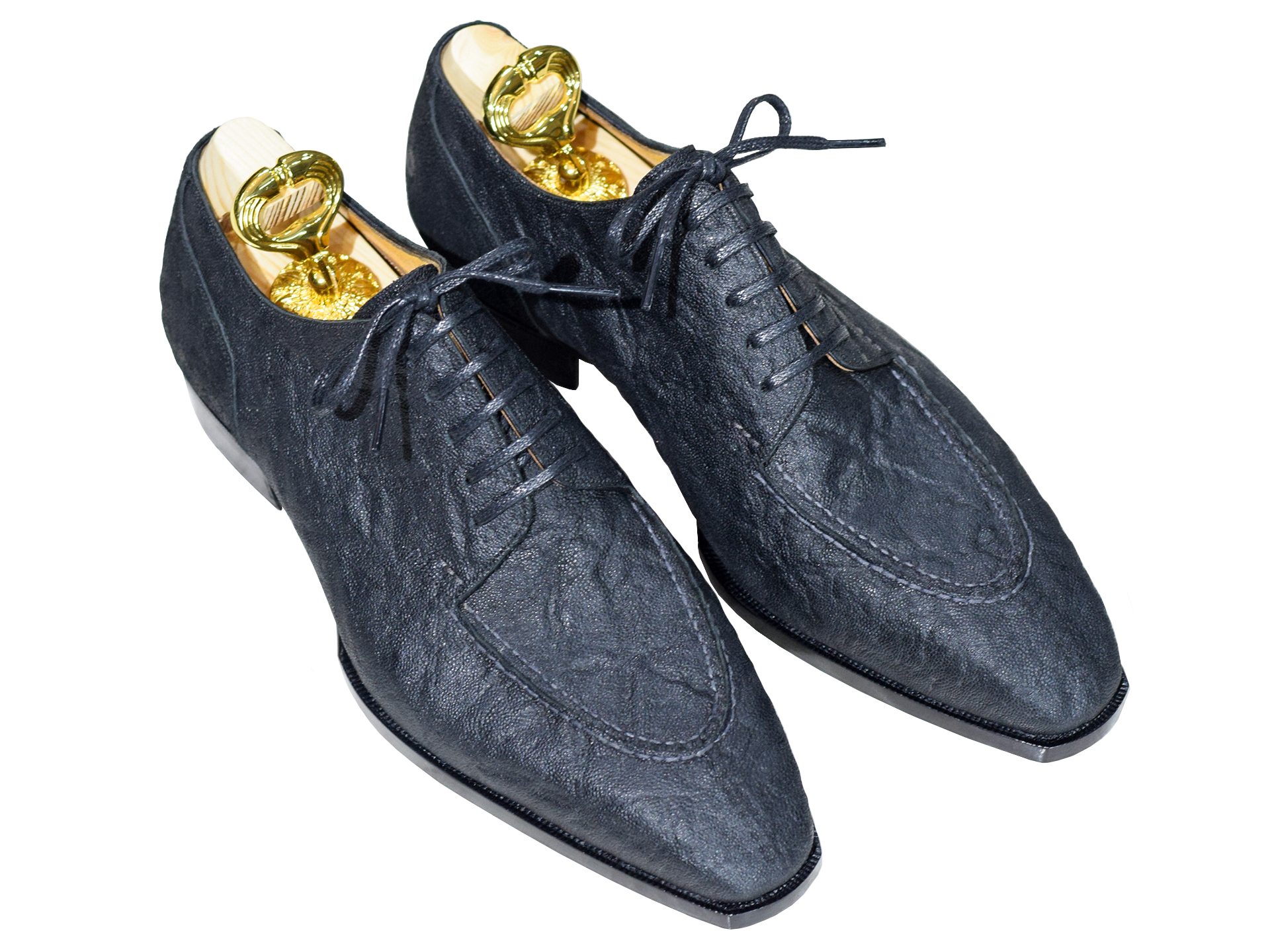 MTO Premium Derby Split toe shoes - Elephant leather