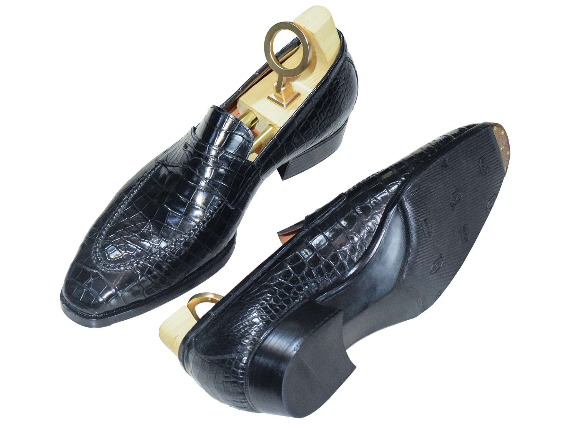 MTO Crocodile penny loafers - Optimum line