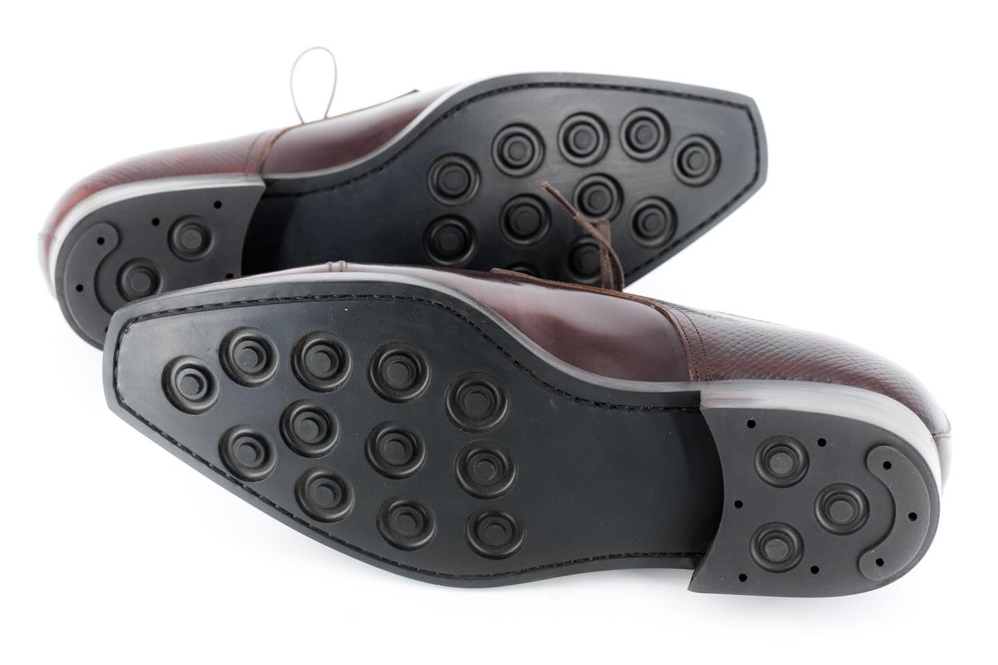 MTO Derby Captoe Shoes 5 eyelets - Shell Cordovan