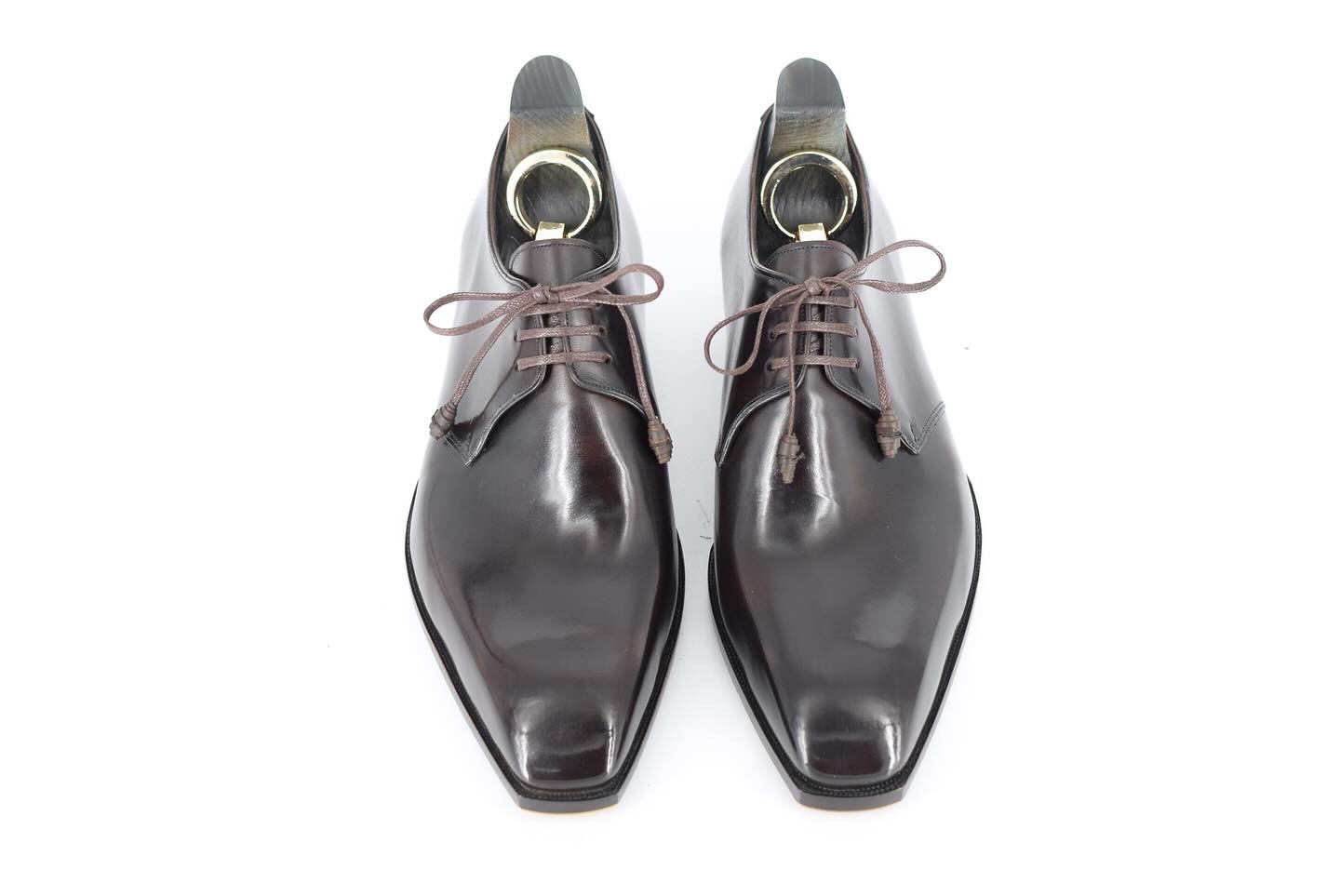 MTO Derby plain toe shoes 3 eyelets - Premium line