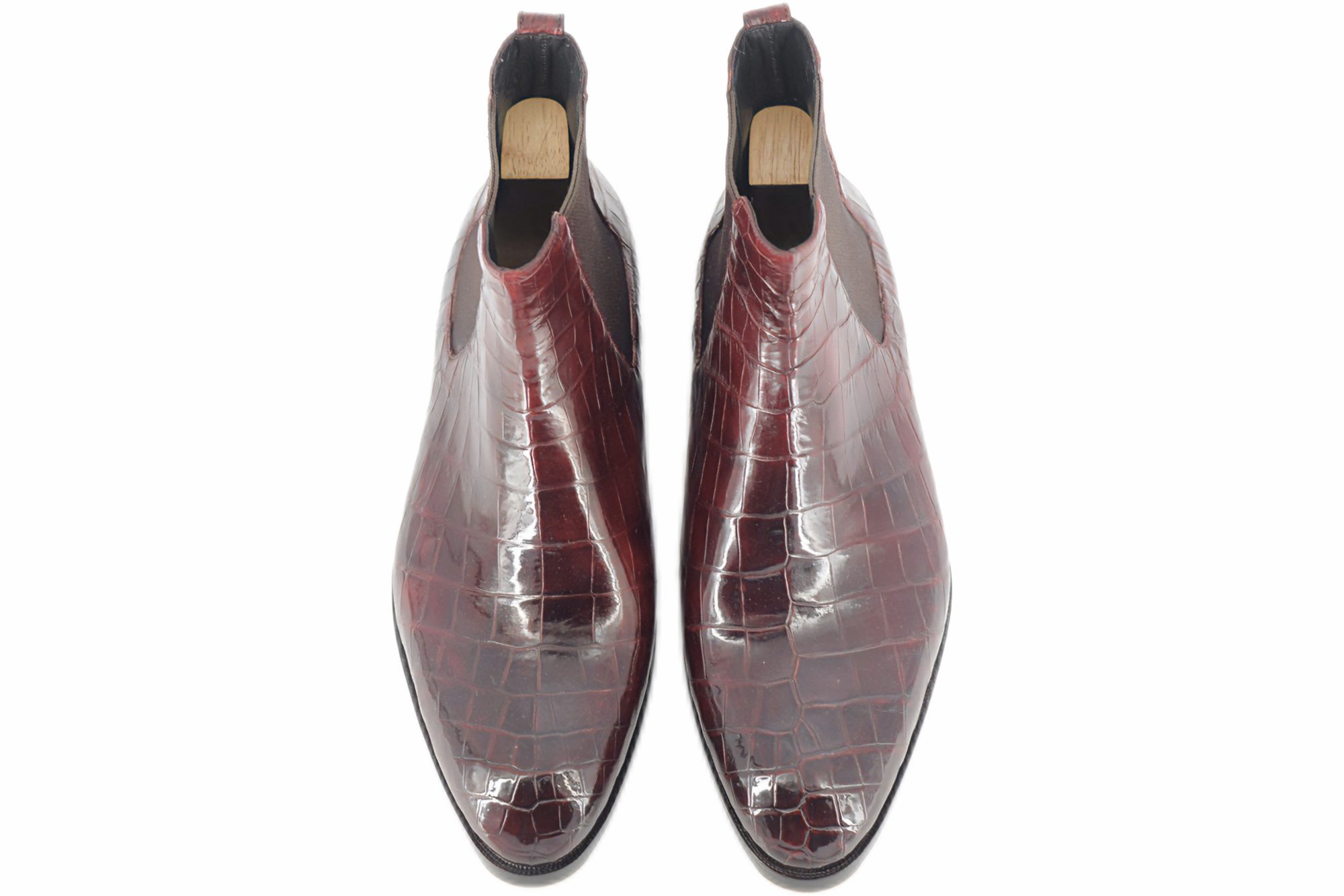 MTO Chelsea boots - crocodile leather