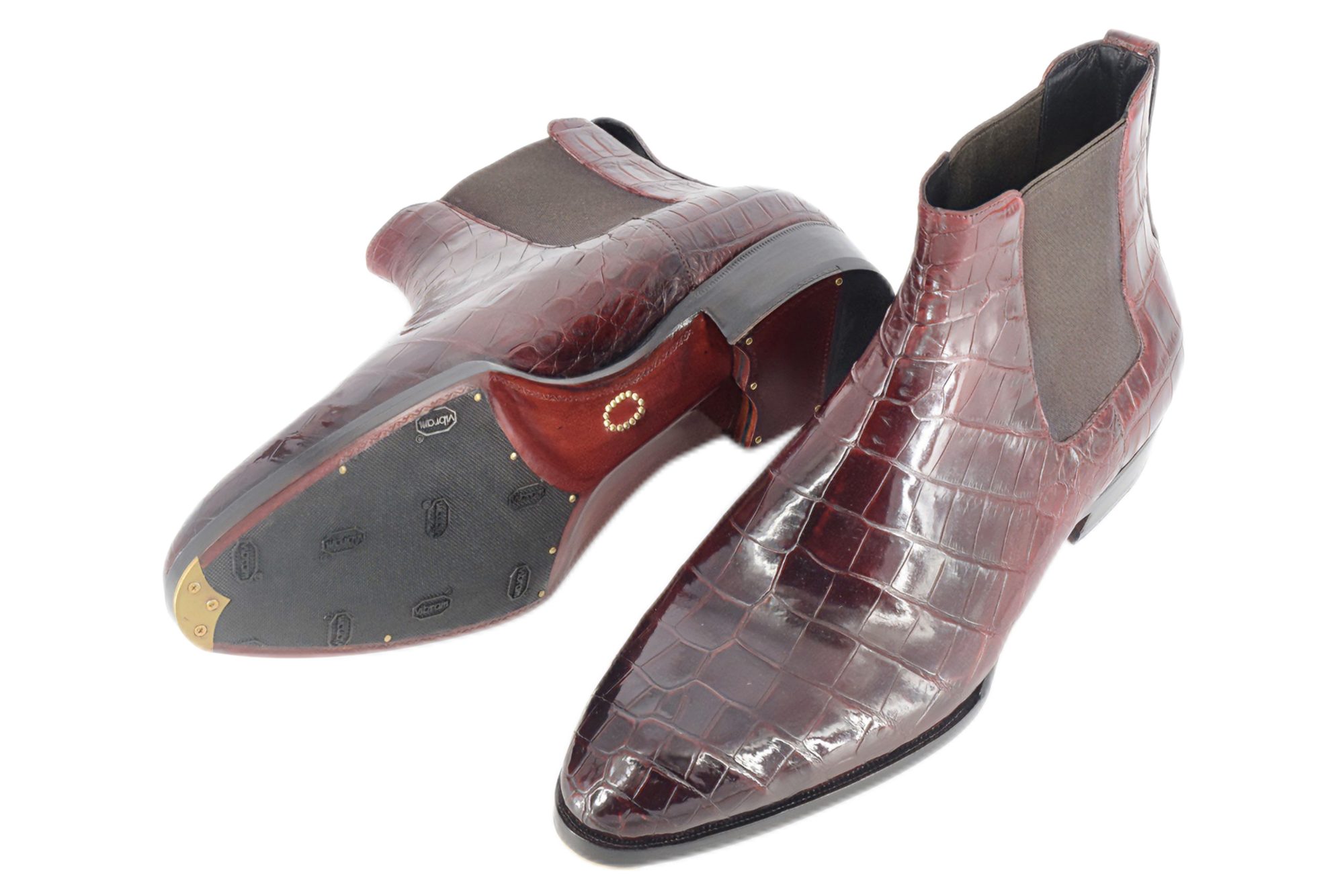MTO Chelsea boots - crocodile leather