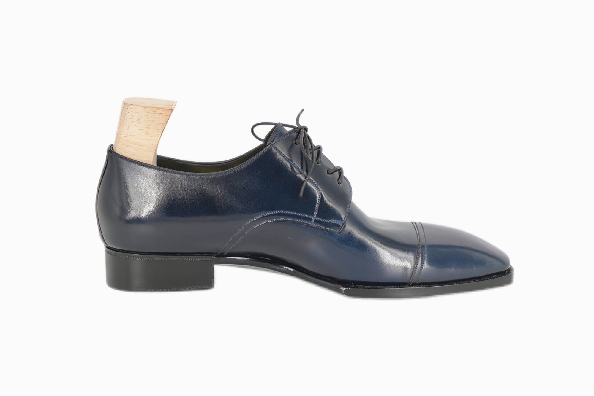 MTO Shell cordovan Derby captoe shoes 5 eyelets - Optimum line