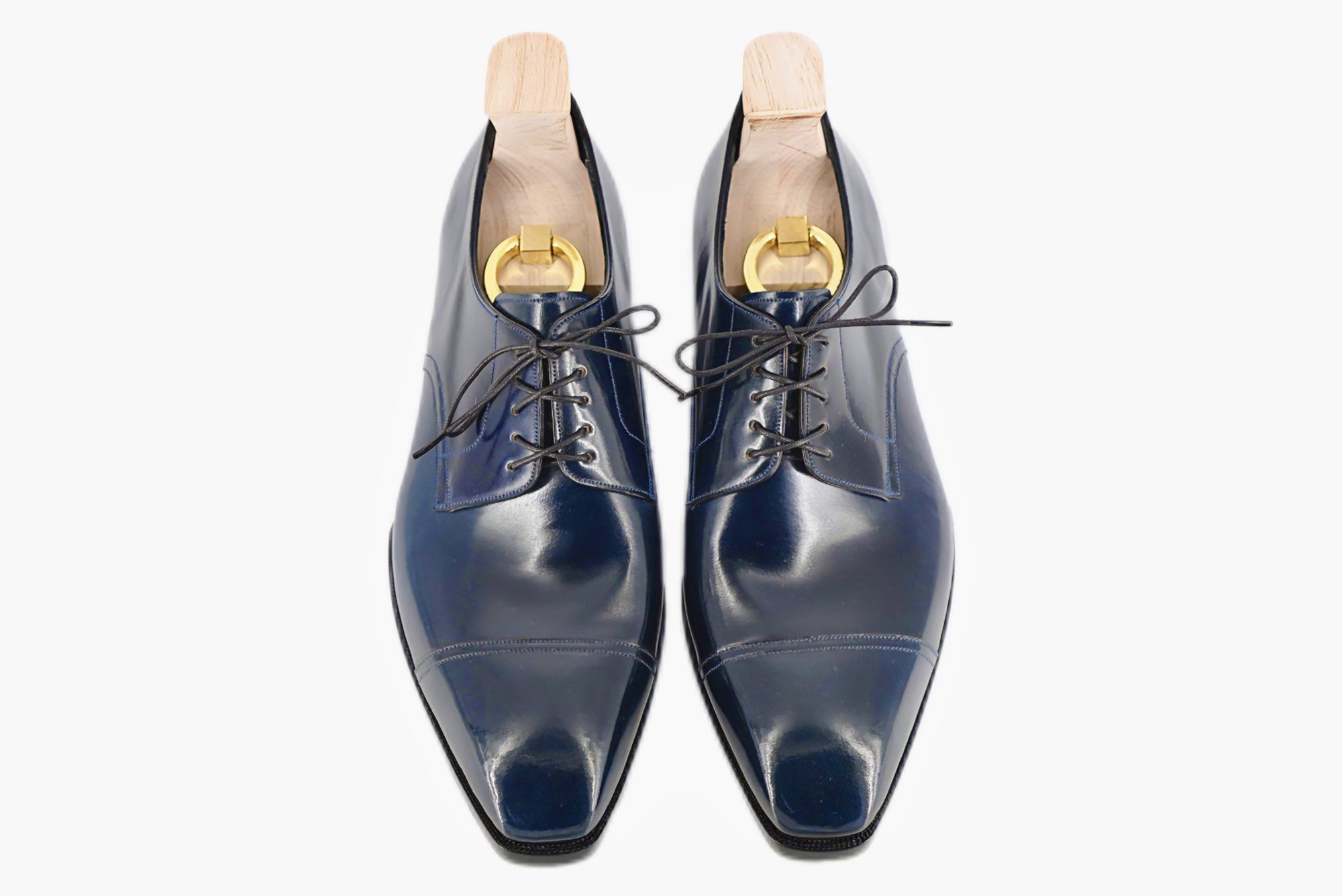 MTO Shell cordovan Derby captoe shoes 5 eyelets - Optimum line