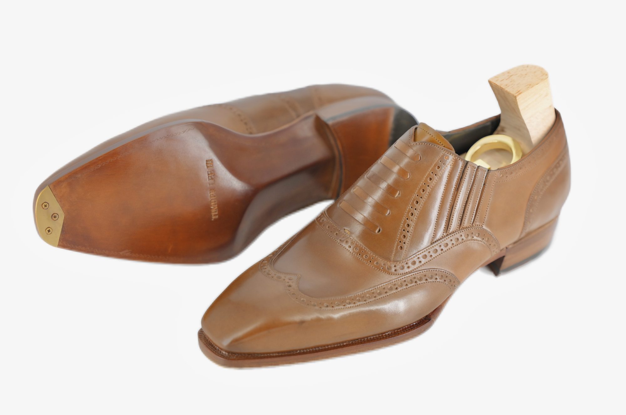 MTO optimum Lazyman loafers - Shell cordovan