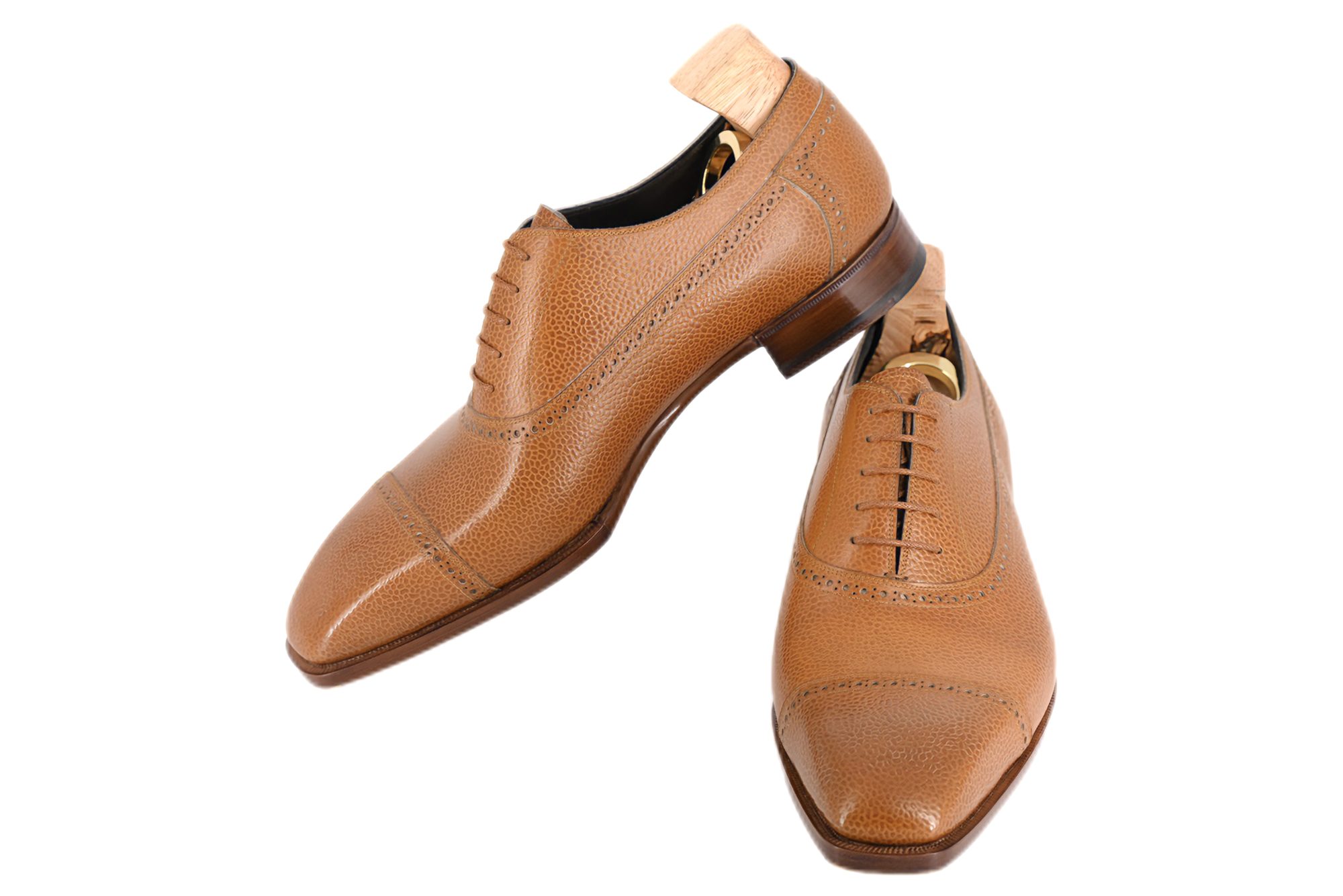 MTO Balmoral captoe shoes semi brogue - Optimum line