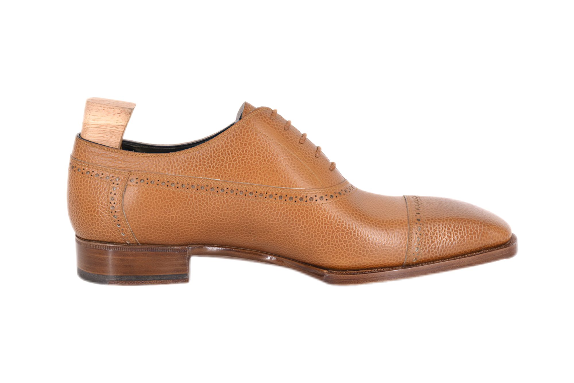 MTO Balmoral captoe shoes semi brogue - Optimum line