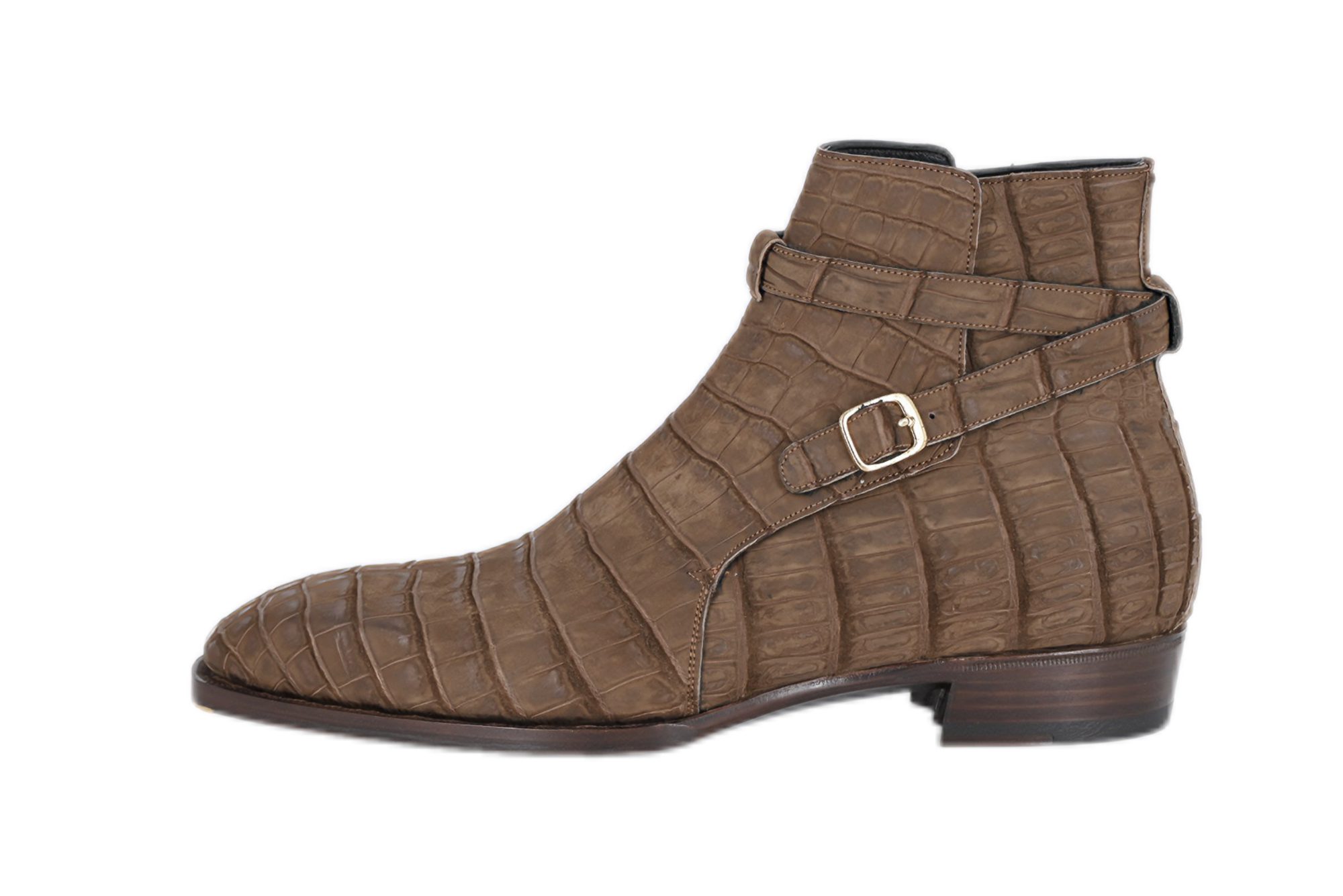 MTO Jodhpurs Boots - Nubuck Crocodile Leather