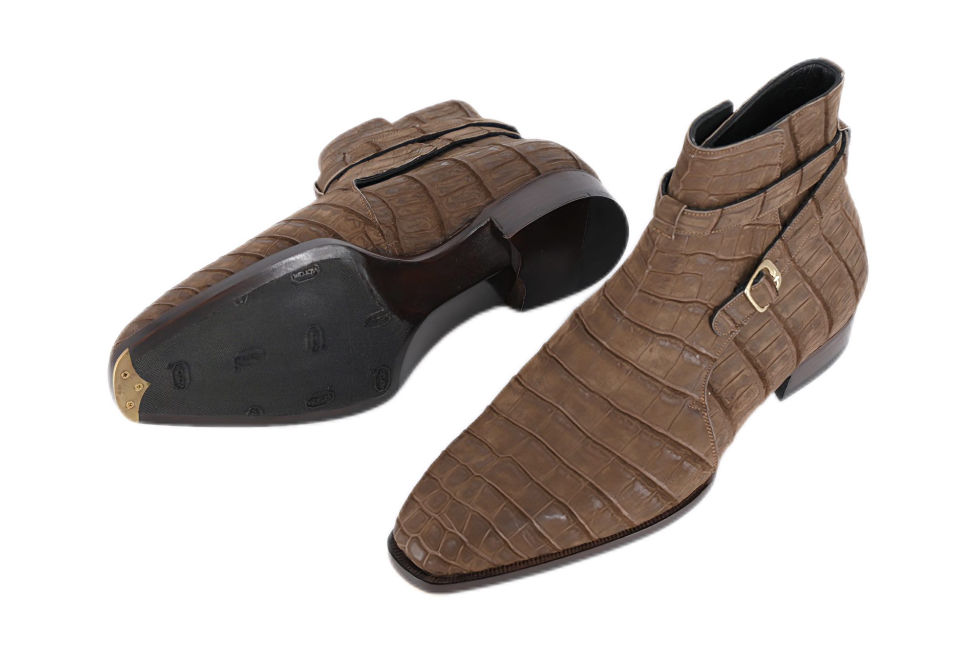 MTO Jodhpurs Boots - Nubuck Crocodile Leather