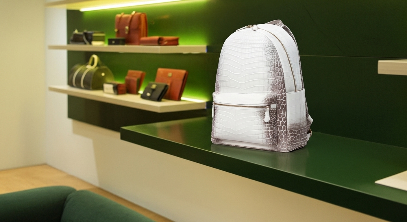 Himalaya Crocodile leather Backpack