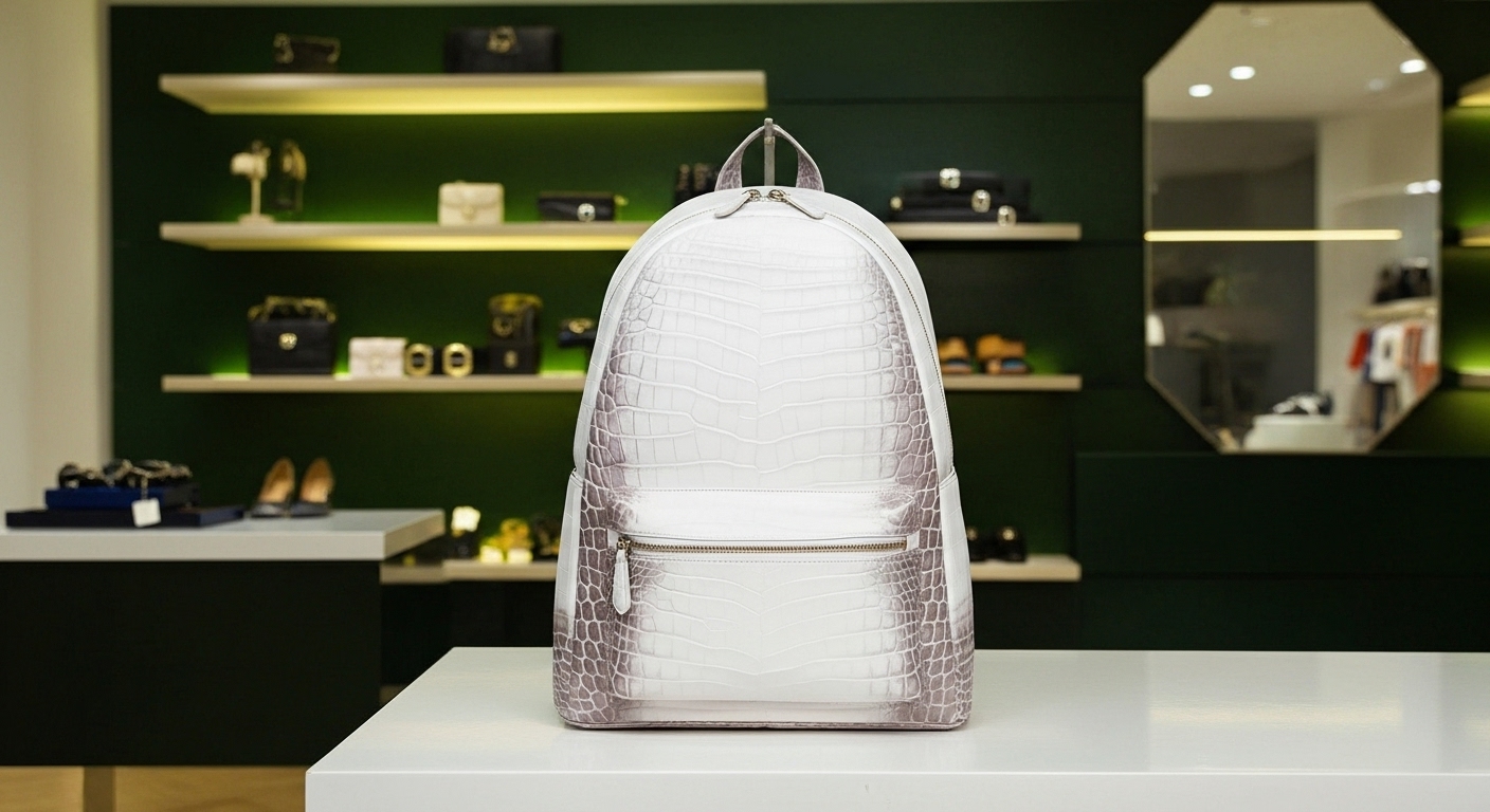 Himalaya Crocodile leather Backpack