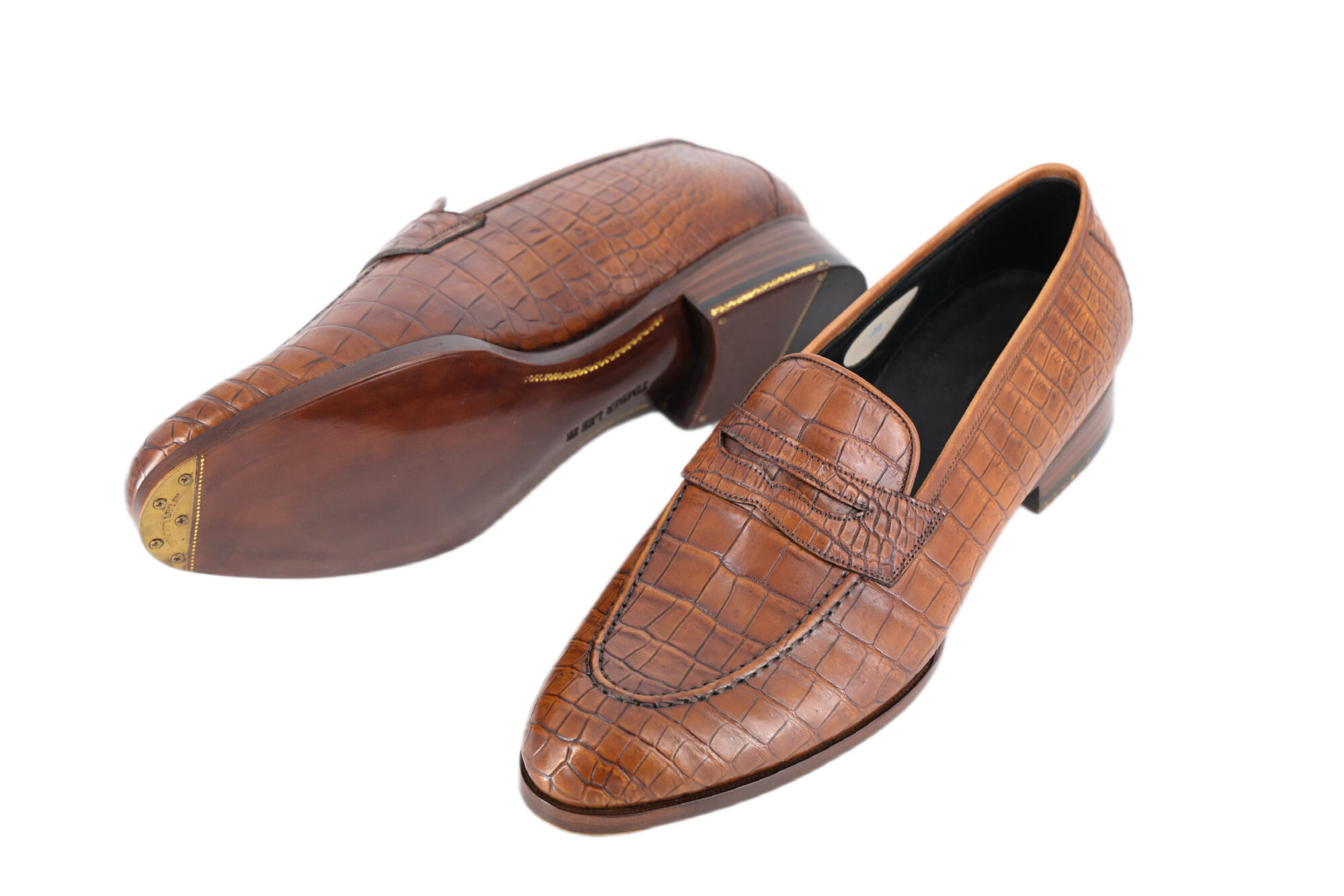 MTO Penny Loafers - Crocodile leather