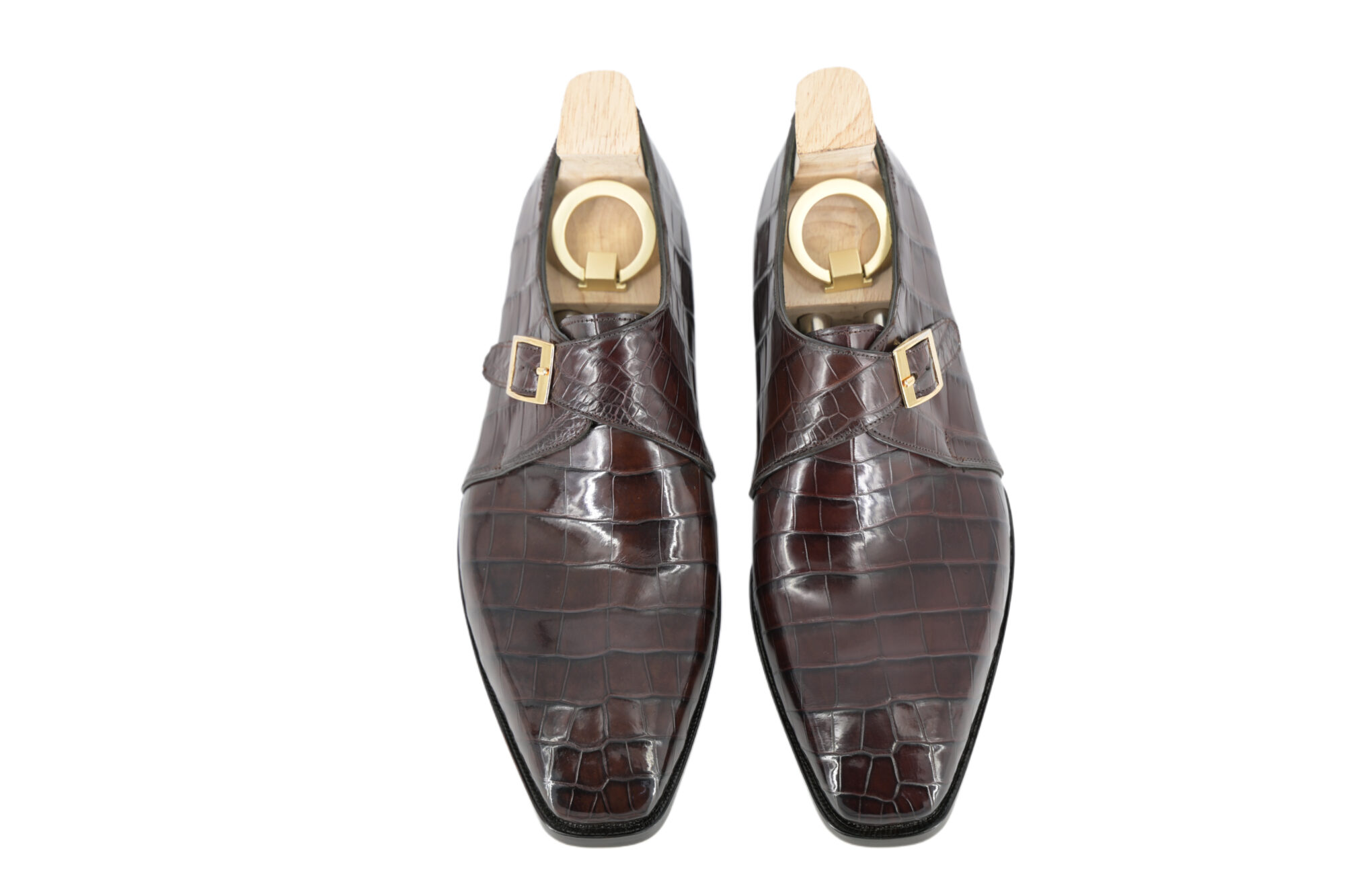 MTO Handcrafted Crocodile Single Monkstrap Shoes