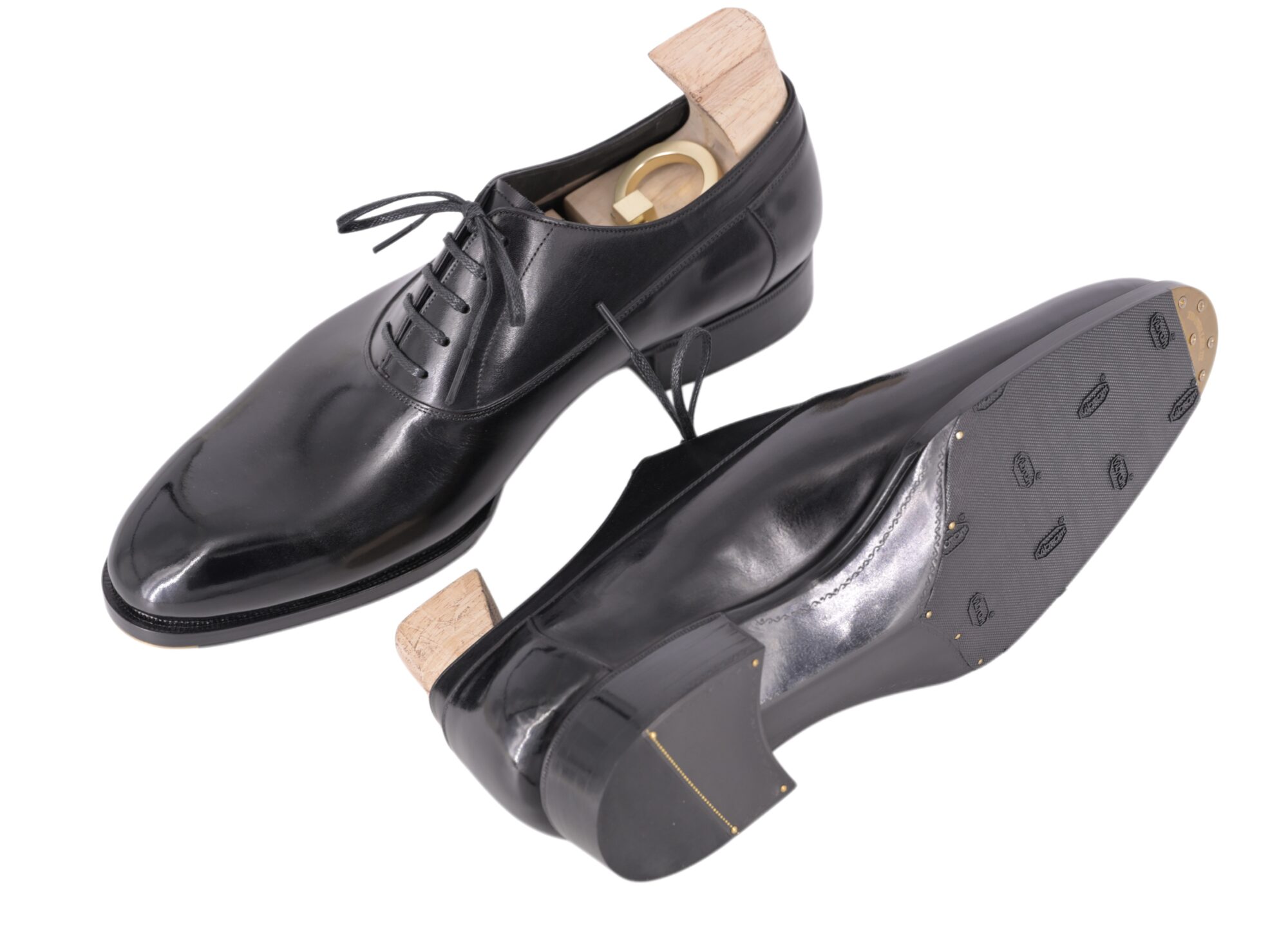 MTO Oxford Balmoral Plain Toe Shoes - premium line