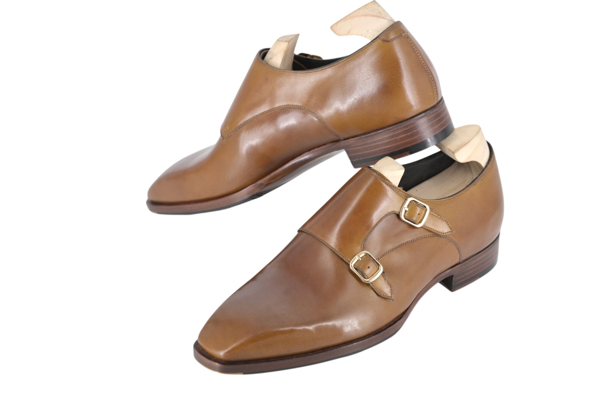 MTO Double Monk strap shoes - Shell cordovan leather